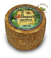 Queso Artesano Curado de Oveja Emborrado en Trigo "El Bosqueño"